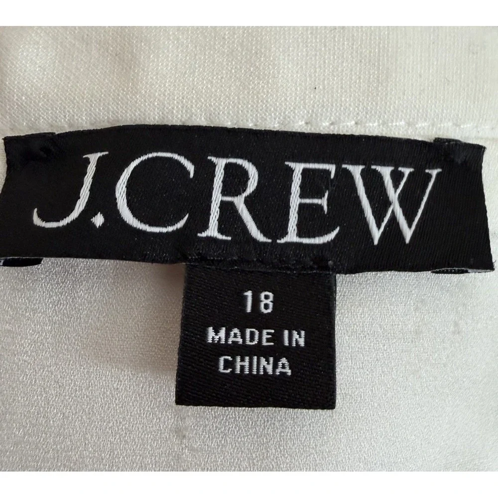 J.Crew Ivory Pencil Skirt Size 18 Career Office‎ Stretch